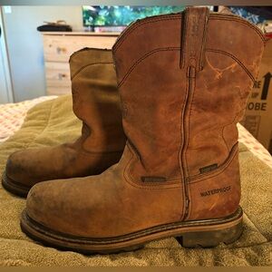 Justin Boots Tan Leather Workboots